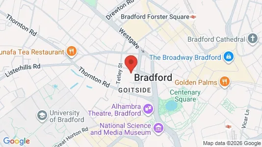 Apartments for rent i Bradford - West Yorkshire - kort over placeringen