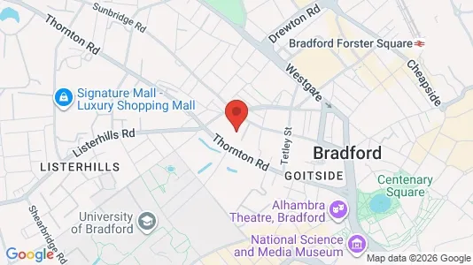 Apartments for rent i Bradford - West Yorkshire - kort over placeringen