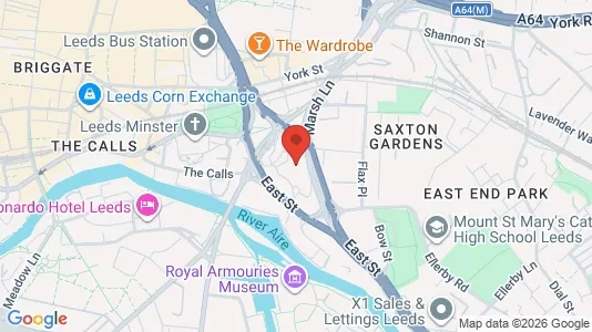 Apartments for rent i Leeds - West Yorkshire - kort over placeringen