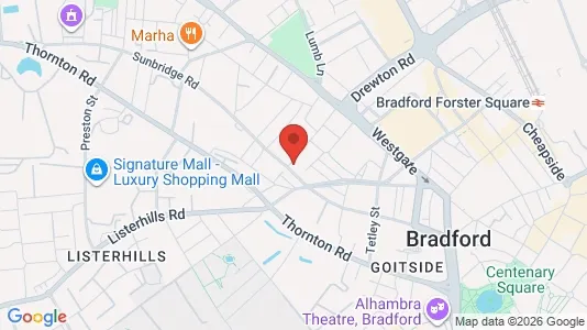 Apartments for rent i Bradford - West Yorkshire - kort over placeringen