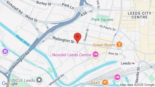 Apartments for rent i Leeds - West Yorkshire - kort over placeringen