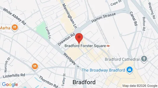 Apartments for rent i Bradford - West Yorkshire - kort over placeringen
