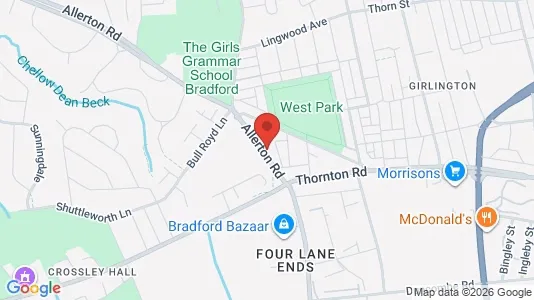 Apartments for rent i Bradford - West Yorkshire - kort over placeringen