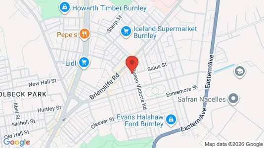 Apartments for rent i Burnley - Lancashire - kort over placeringen