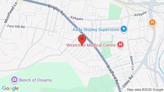 Apartments for rent i Shipley - West Yorkshire - kort over placeringen