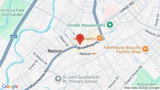 Apartments for rent i Nelson - Lancashire - kort over placeringen