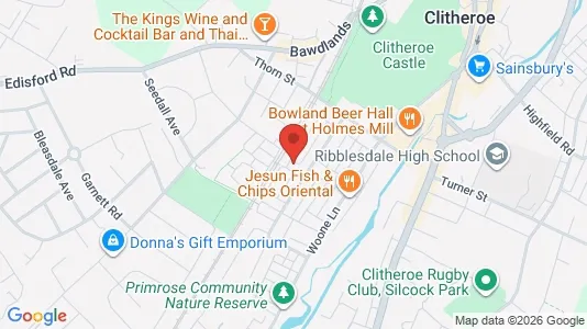 Rooms for rent i Clitheroe - Lancashire - kort over placeringen