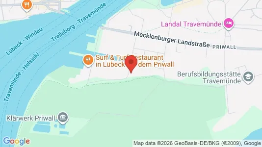 Apartments for rent i Lubeck - kort over placeringen