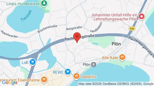 Apartments for rent i Plön - kort over placeringen