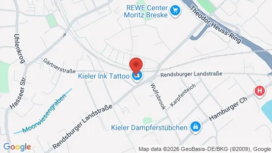 Apartments for rent i Kiel - kort over placeringen