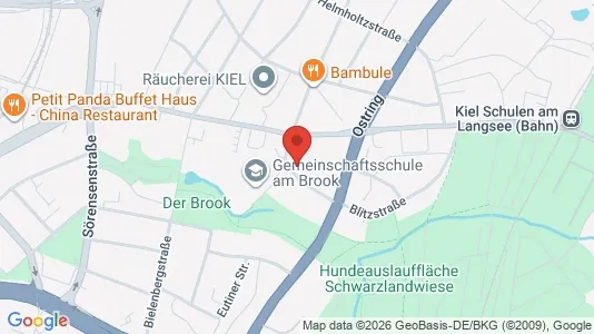 Apartments for rent i Kiel - kort over placeringen