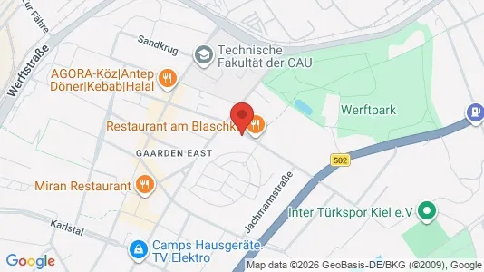 Apartments for rent i Kiel - kort over placeringen