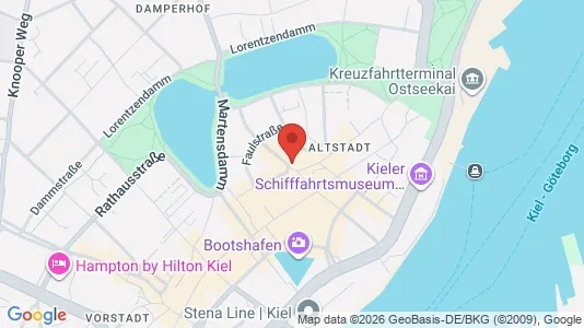 Apartments for rent i Kiel - kort over placeringen