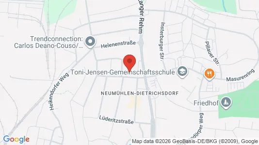 Apartments for rent i Kiel - kort over placeringen