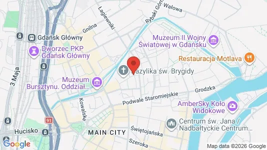 Apartments for rent i Gdańsk - kort over placeringen