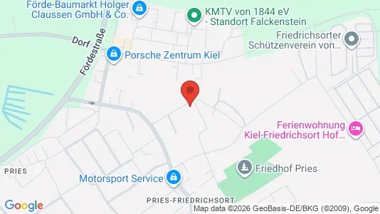 Apartments for rent i Kiel - kort over placeringen
