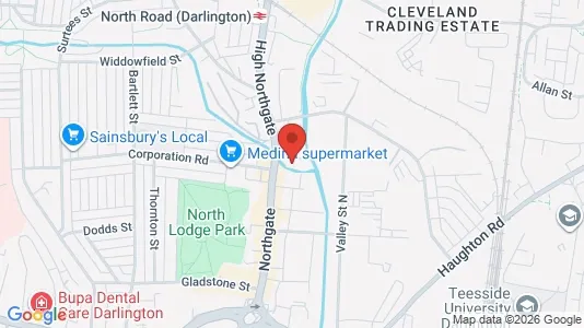 Apartments for rent i Darlington - County Durham - kort over placeringen