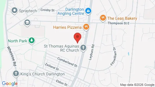 Apartments for rent i Darlington - County Durham - kort over placeringen