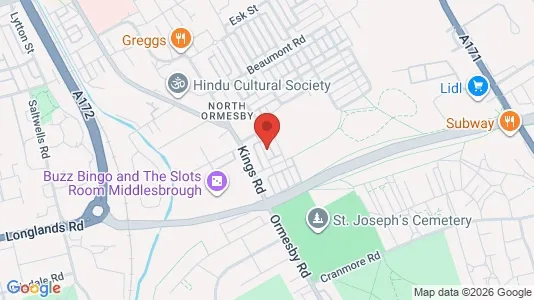 Apartments for rent i Middlesbrough - Cleveland - kort over placeringen
