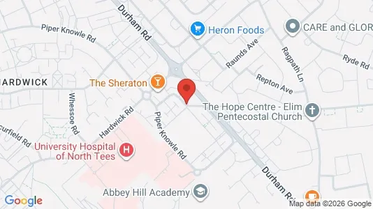 Apartments for rent i Stockton-on-Tees - Cleveland - kort over placeringen