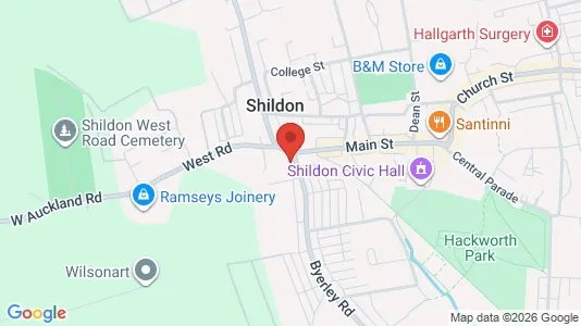 Apartments for rent i Shildon - County Durham - kort over placeringen
