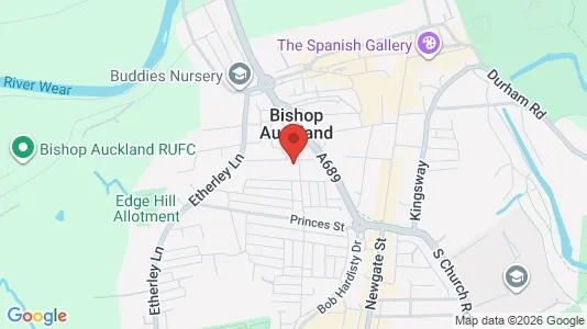 Apartments for rent i Bishop Auckland - County Durham - kort over placeringen