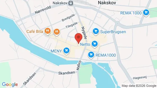 Apartments for rent i Nakskov - kort over placeringen