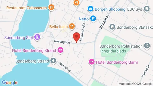 Apartments for rent i Sønderborg - kort over placeringen