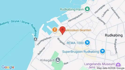 Apartments for rent i Rudkøbing - kort over placeringen