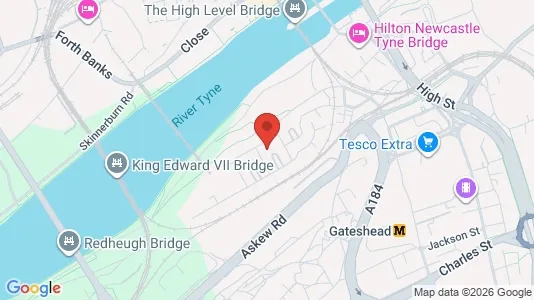 Apartments for rent i Gateshead - Tyne and Wear - kort over placeringen