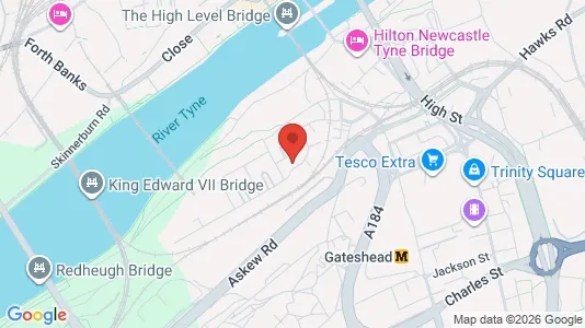 Apartments for rent i Gateshead - Tyne and Wear - kort over placeringen