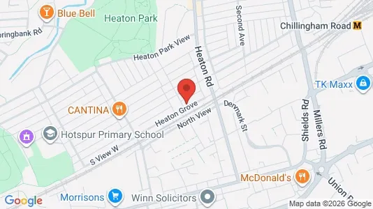 Apartments for rent i Newcastle upon Tyne - Tyne and Wear - kort over placeringen
