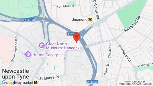 Apartments for rent i Newcastle upon Tyne - Tyne and Wear - kort over placeringen