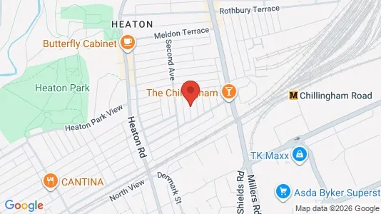 Apartments for rent i Newcastle upon Tyne - Tyne and Wear - kort over placeringen