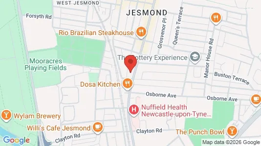 Apartments for rent i Newcastle upon Tyne - Tyne and Wear - kort over placeringen