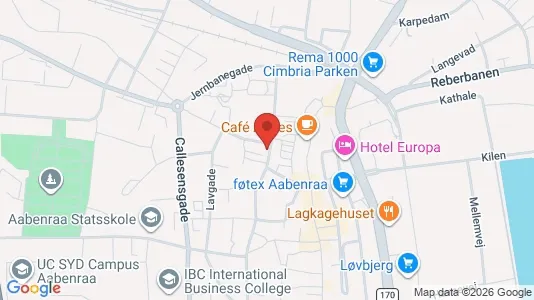 Apartments for rent i Aabenraa - kort over placeringen