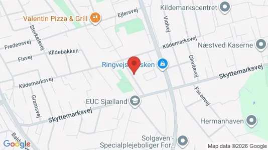 Apartments for rent i Næstved - kort over placeringen