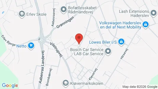 Apartments for rent i Haderslev - kort over placeringen