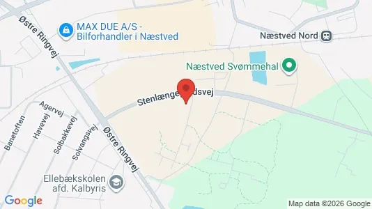 Apartments for rent i Næstved - kort over placeringen