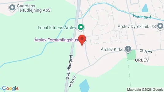 Apartments for rent i Årslev - kort over placeringen
