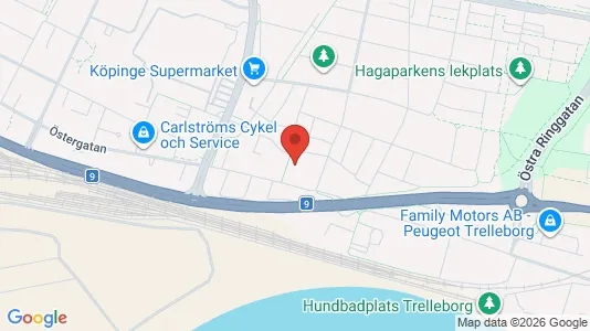Apartments for rent i Trelleborg - kort over placeringen