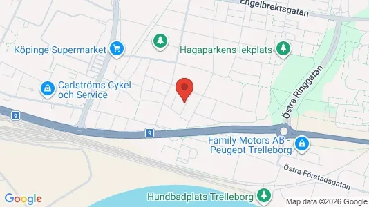 Apartments for rent i Trelleborg - kort over placeringen