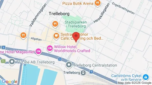 Apartments for rent i Trelleborg - kort over placeringen