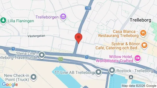 Apartments for rent i Trelleborg - kort over placeringen