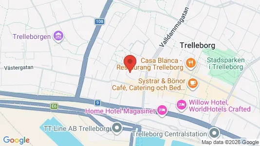 Apartments for rent i Trelleborg - kort over placeringen