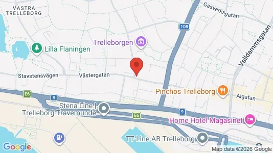 Apartments for rent i Trelleborg - kort over placeringen
