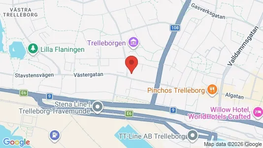 Apartments for rent i Trelleborg - kort over placeringen
