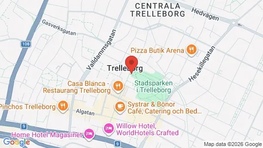 Apartments for rent i Trelleborg - kort over placeringen