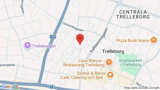 Apartments for rent i Trelleborg - kort over placeringen