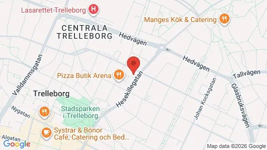 Apartments for rent i Trelleborg - kort over placeringen